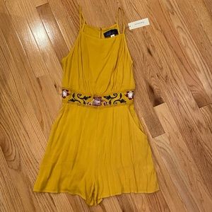 Francesca’s Marigold Romper Size XS